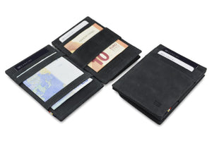 Garzini RFID Leather Magic Coin Wallet Vintage