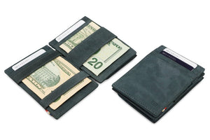 Garzini RFID Leather Magic Coin Wallet Vintage