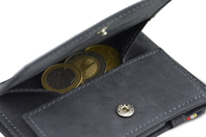 Garzini RFID Leather Magic Coin Wallet Vintage