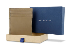 Garzini RFID Leather Magic Coin Wallet Vintage