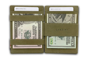 Garzini RFID Leather Magic Coin Wallet Vintage