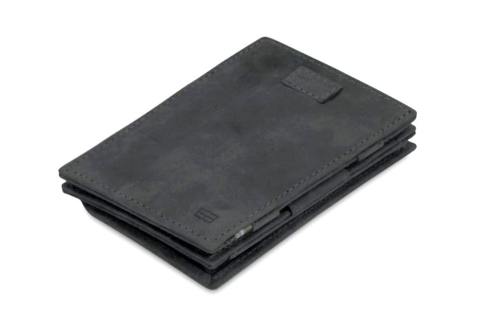 Garzini RFID Leather Magic Coin Wallet Card Sleeve Vintage