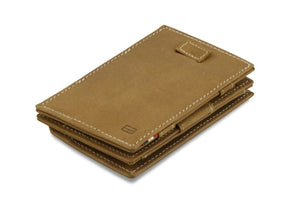 Garzini RFID Leather Magic Coin Wallet Card Sleeve Vintage