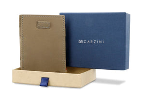 Garzini RFID Leather Magic Coin Wallet Card Sleeve Vintage