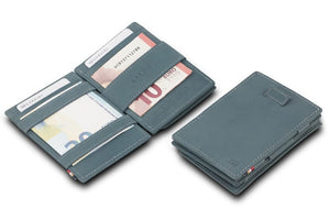 Garzini RFID Leather Magic Coin Wallet Card Sleeve Vintage