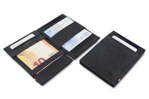 Garzini RFID Leather Magic Wallet ID Window Vintage