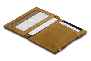 Garzini RFID Leather Magic Wallet ID Window Vintage