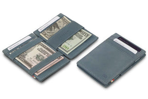 Garzini RFID Leather Magic Wallet ID Window Vintage