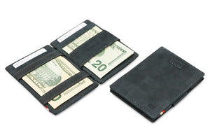 Garzini RFID Leather Magic Wallet Card Sleeves Vintage