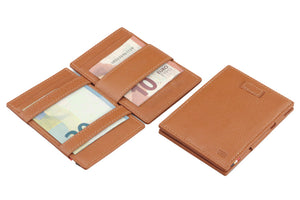 Garzini RFID Leather Magic Wallet Card Sleeves Nappa