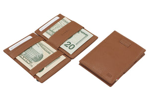 Garzini RFID Leather Magic Wallet Card Sleeves Nappa