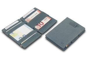 Garzini RFID Leather Magic Wallet Card Sleeves Vintage