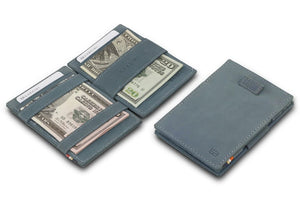 Garzini RFID Leather Magic Wallet Card Sleeves Vintage