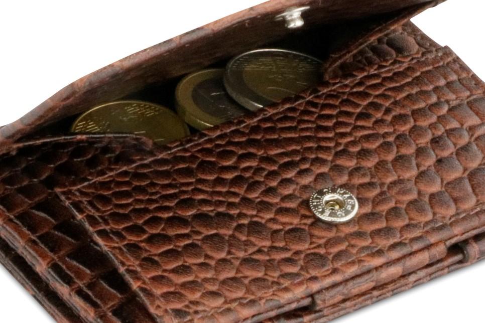 Leather Magic Coin Wallet RFID Garzini - Magic Wallet Shop